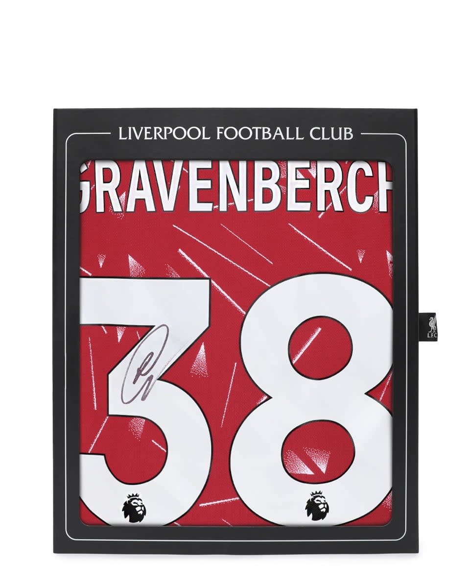 เสื้อเชิ้ตกล่อง LFC ลายเซ็นสัญลักษณ์ 26/27 Gravenberch - Image 1