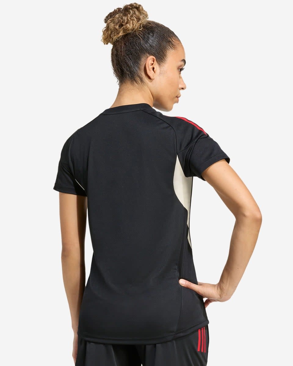 LFC adidas Womens 25/26 Domestic Short Sleeve Top Black - Image 2