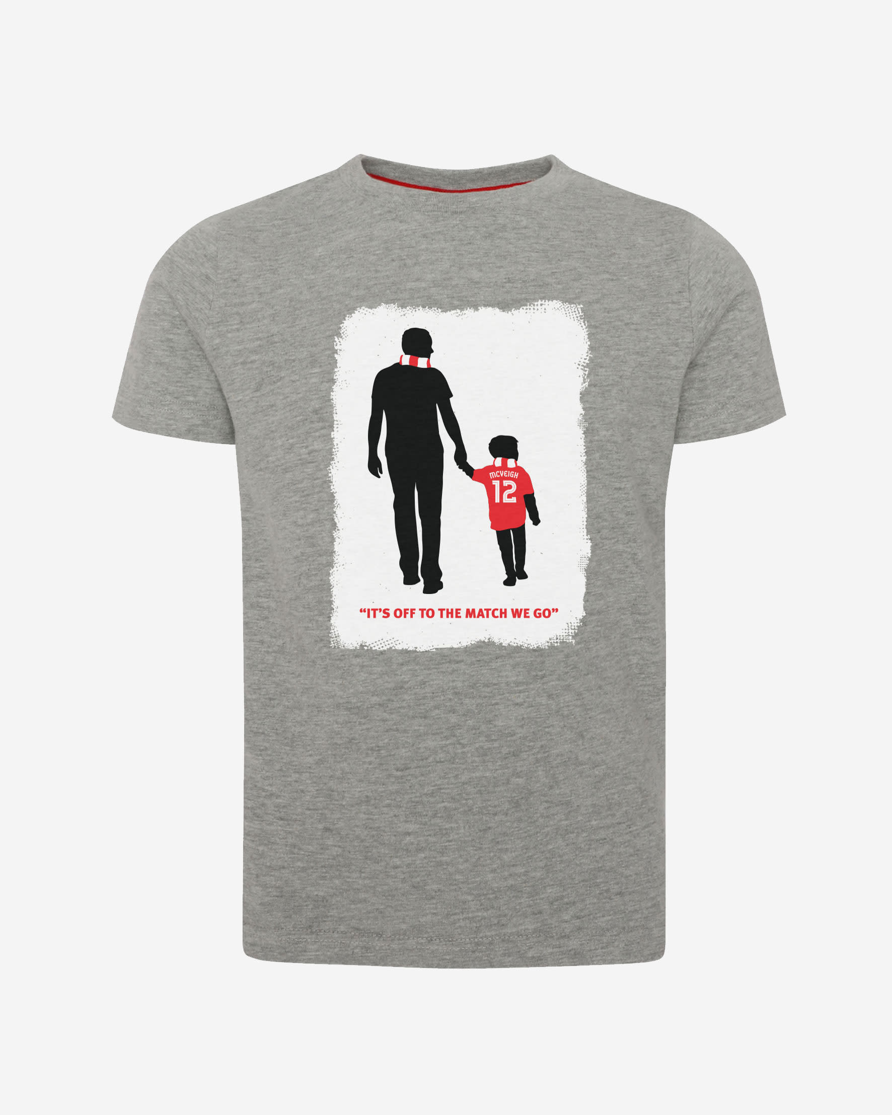 LFC Junior Owen McVeigh Foundation T-Shirt Grey - Image 1