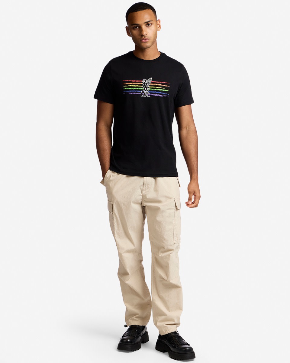 LFC Adult Liverbird Pride Tee Black - Image 3