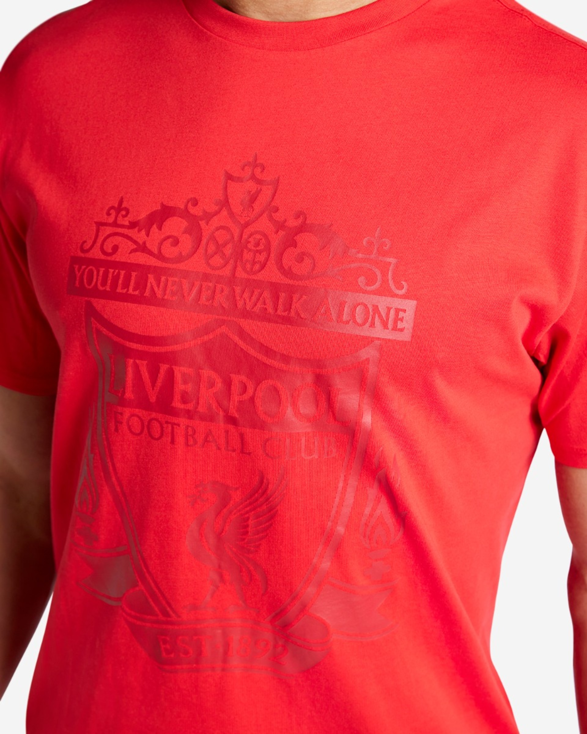 LFC Adults Red Crest Tee - Image 2