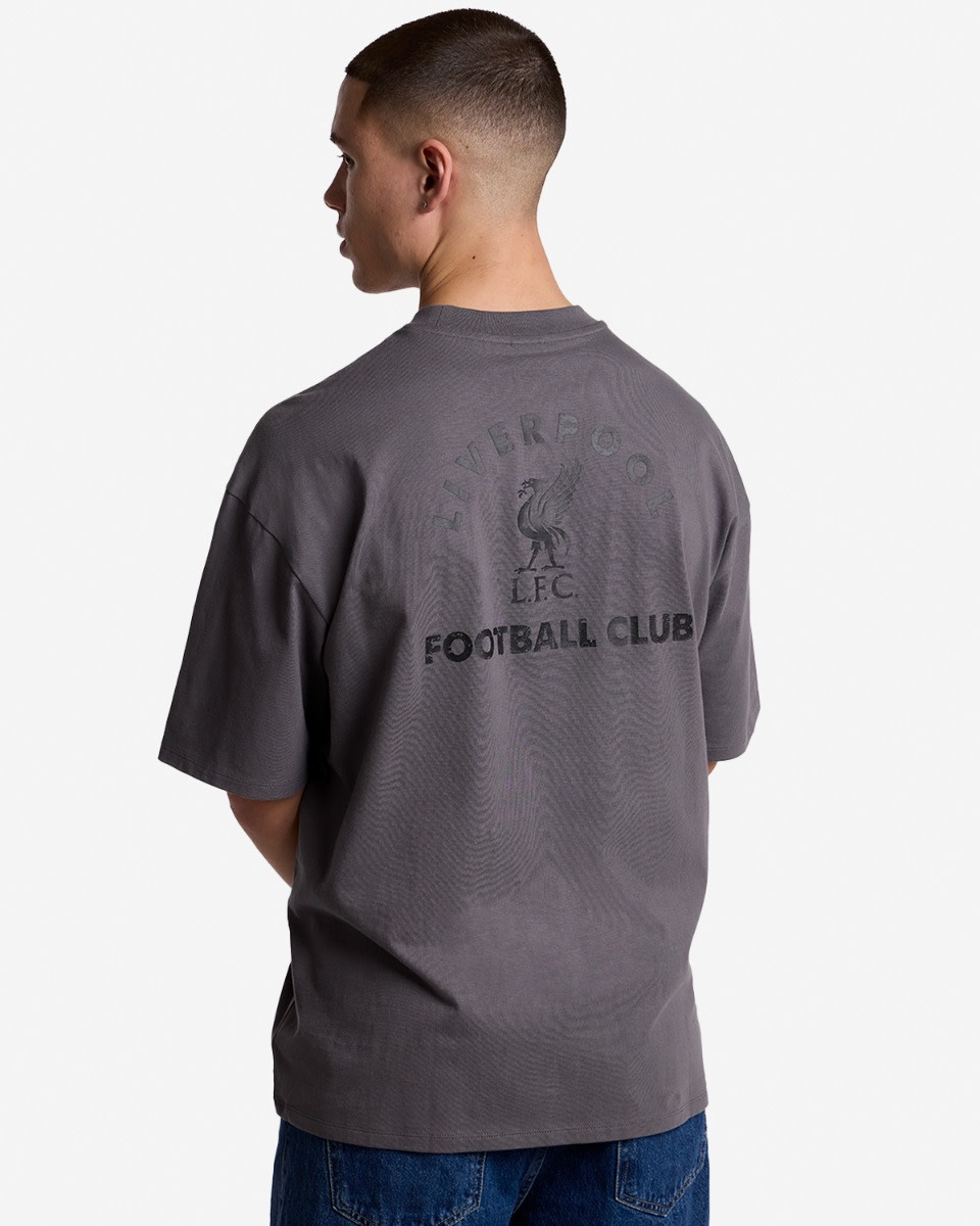 LFC Mens Oversized Distressed Back Tee Grey - Image 1