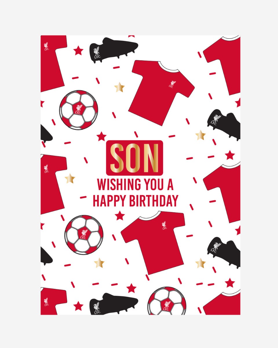 LFC Happy Birthday Son Card - Image 1