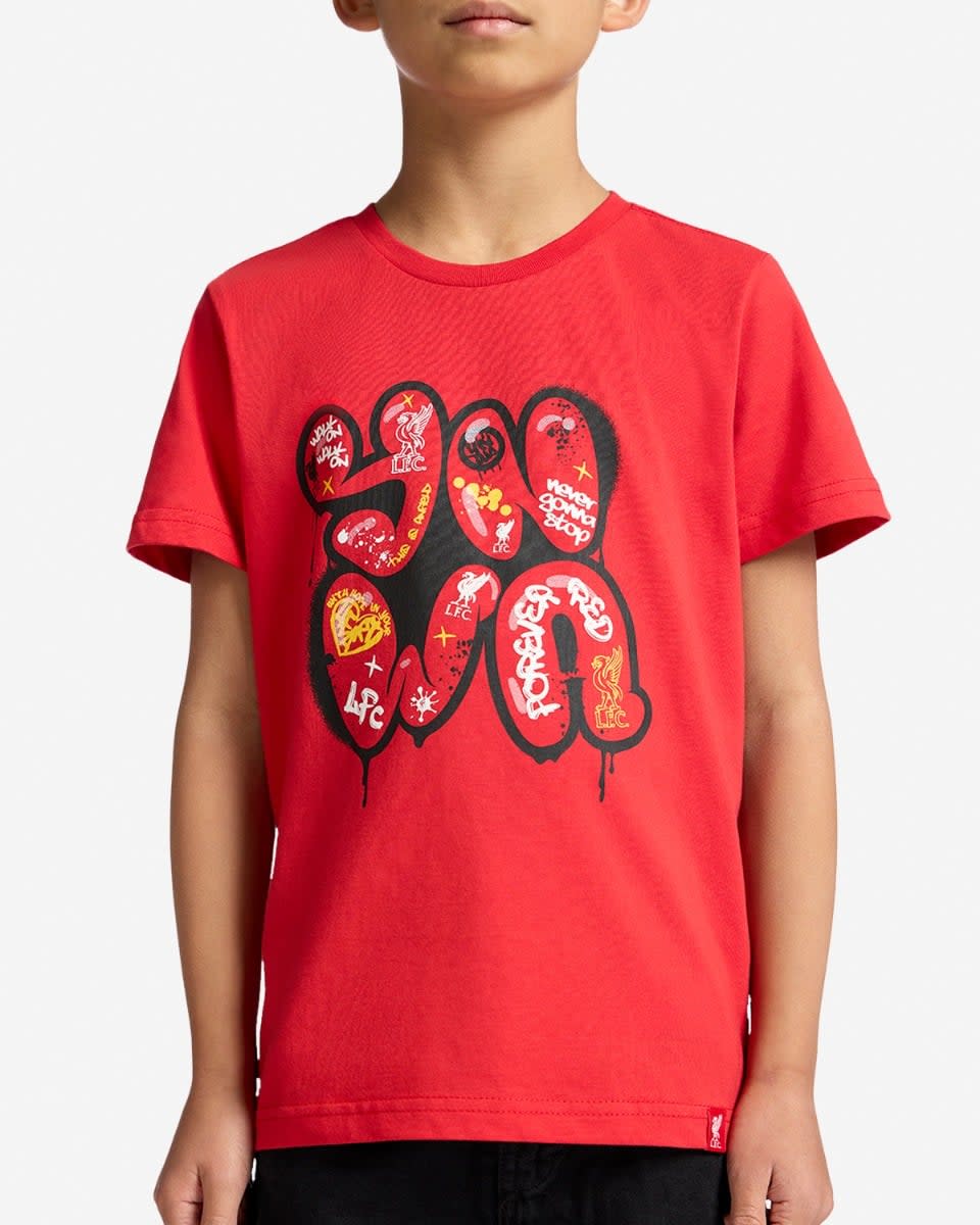 LFC Infants YNWA Graffiti Tee Röd - Image 3
