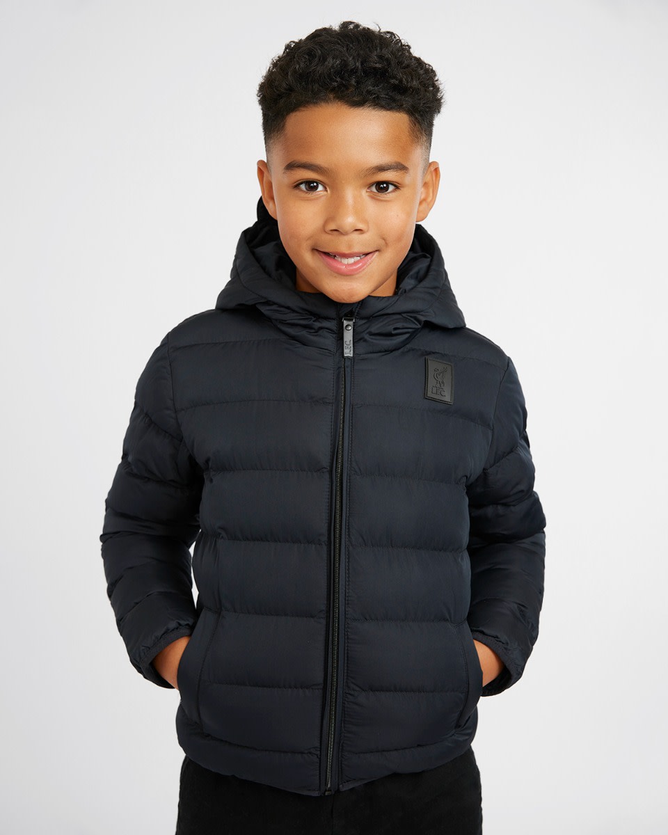 LFC Juniors Puffa Jacket Black - Image 1