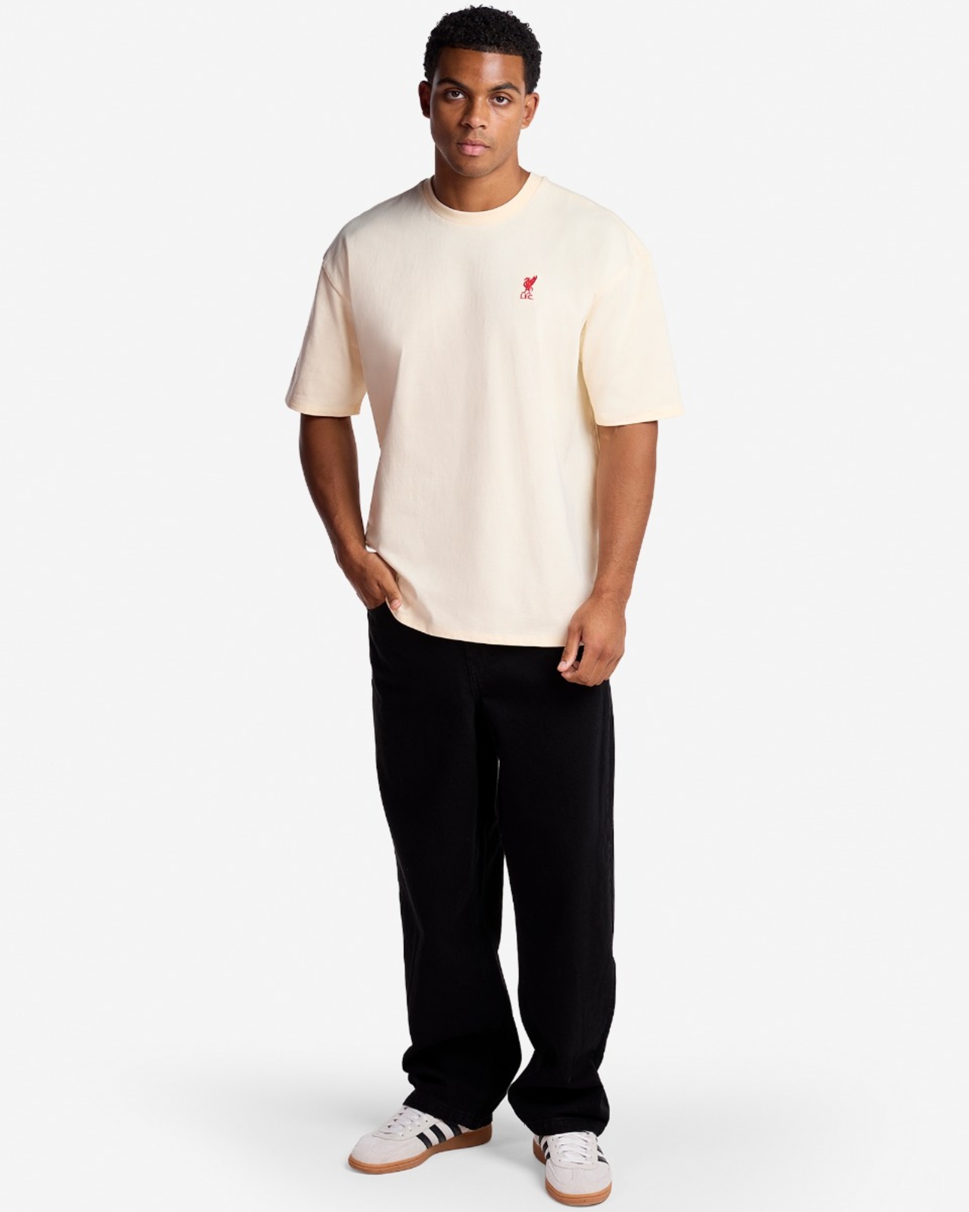 Camiseta LFC Oversized We Are Liverpool para hombre, color crema - Image 4