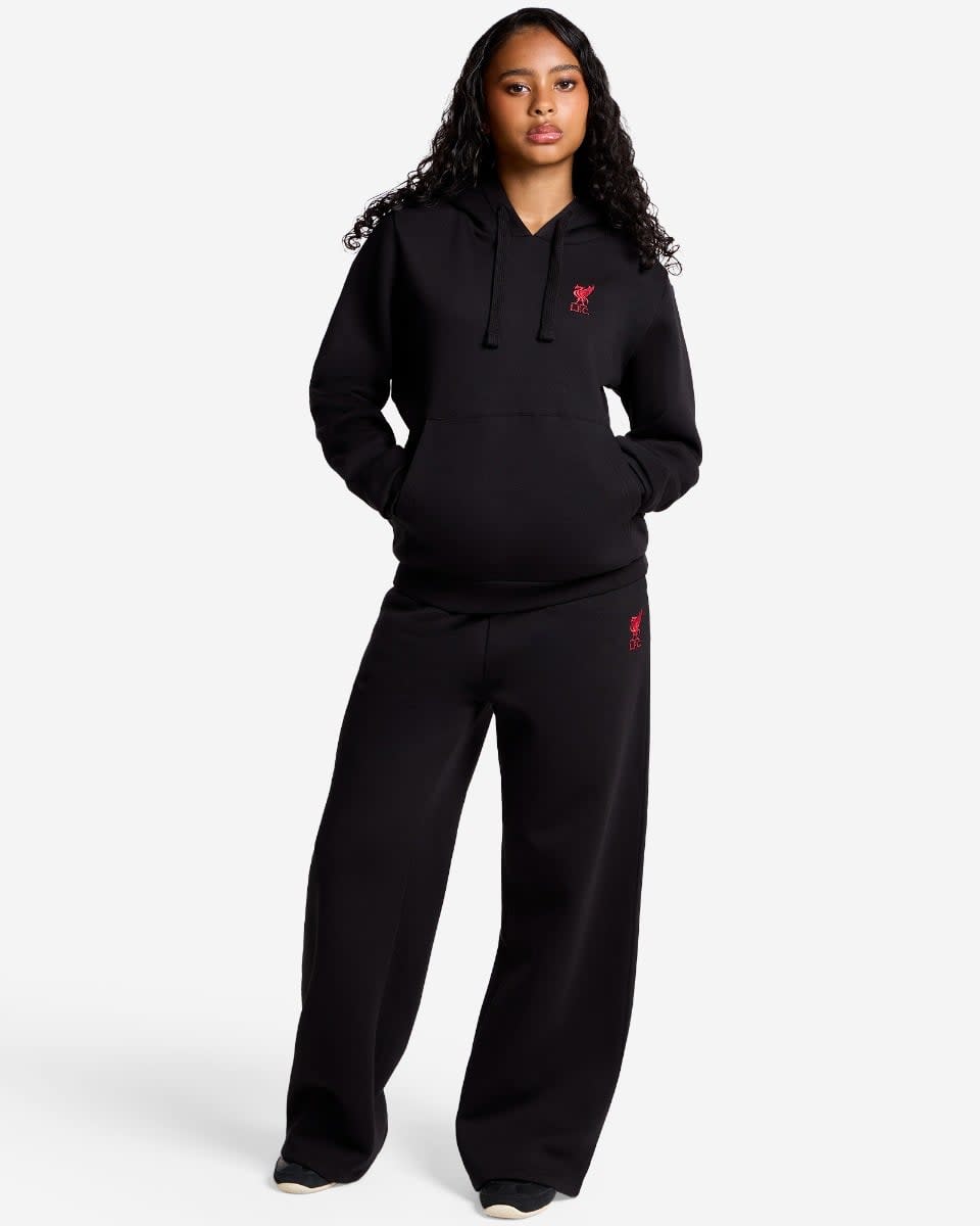 LFC Womens Overhead Logo Hoodie Black - Image 2