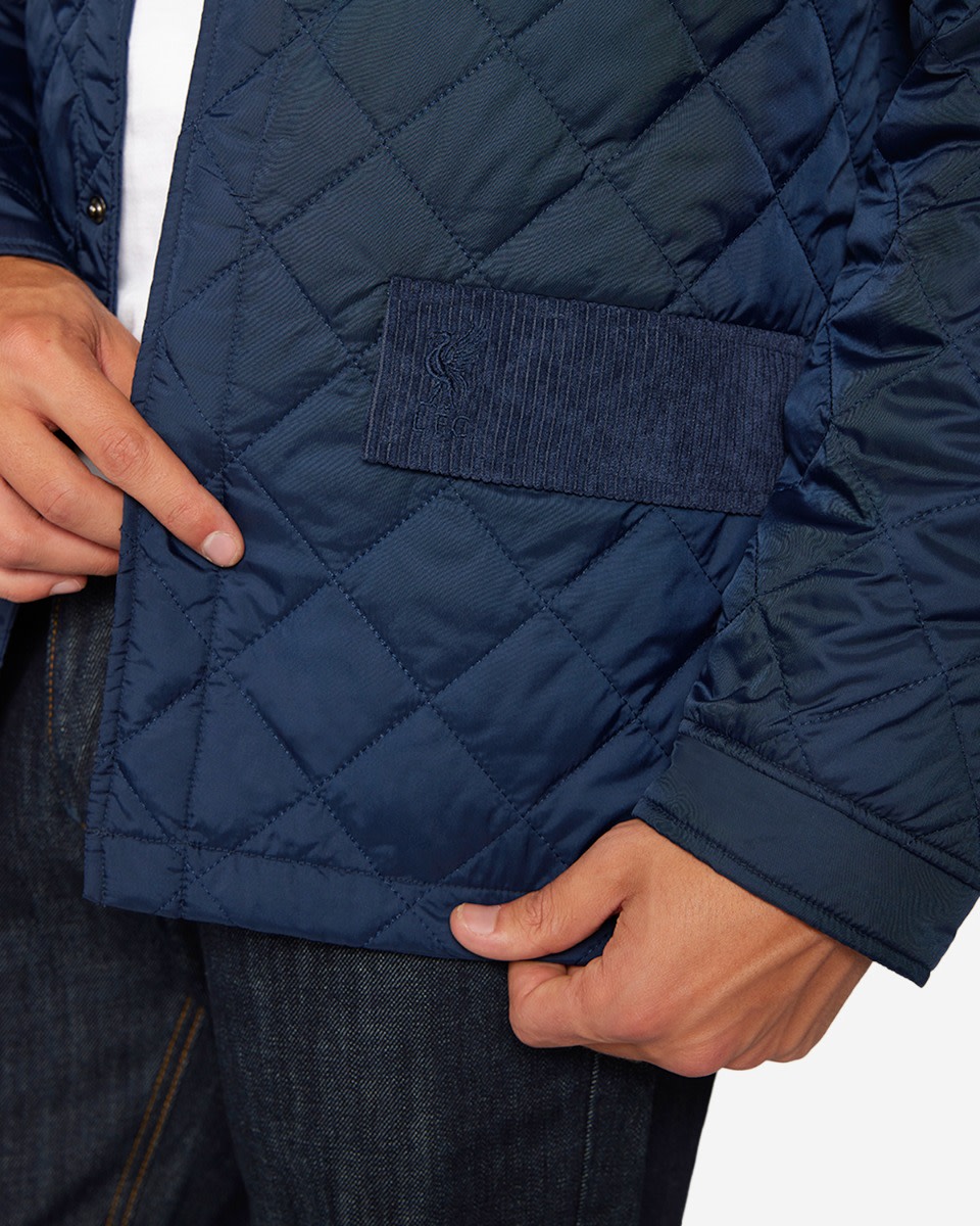 LFC Mens Quilt Collar Jacket Navy - Image 3