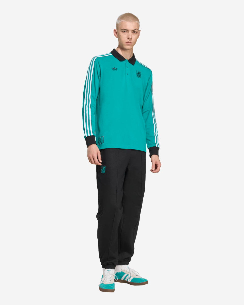 LFC adidas Mens 25/26 Icons Long Sleeve Polo - Image 3