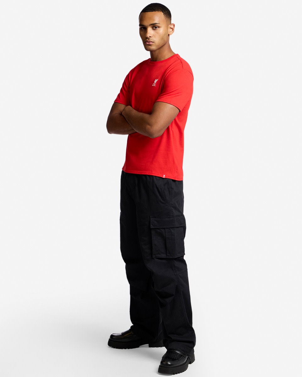 LFC Mens Liverbird Embroidered Tee Red - Image 4