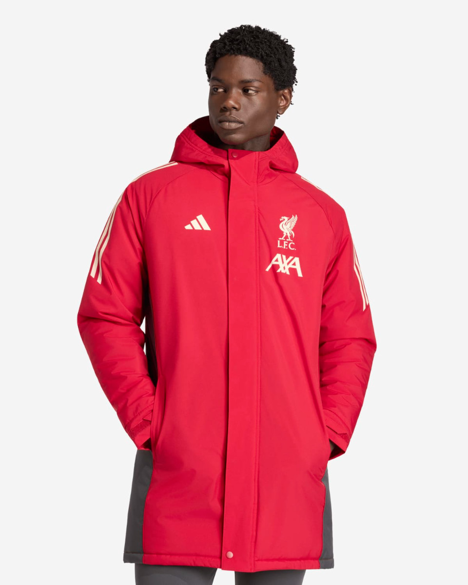 LFC adidas Mens 25/26 Long Match-Day Jacket Red - Image 1
