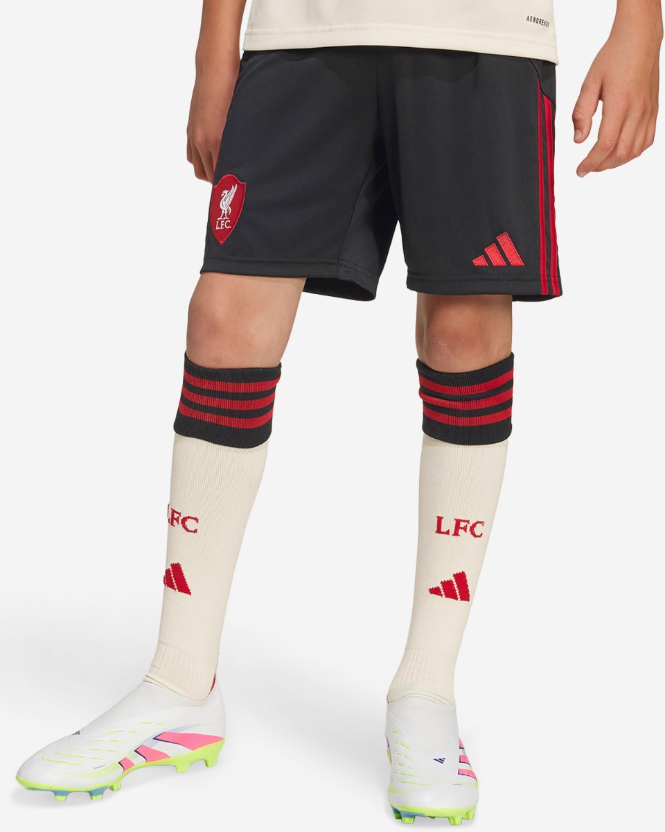 LFC adidas Youth 25/26 Away Shorts - Image 1