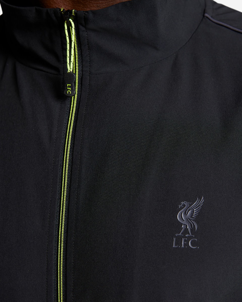 LFC Adults Zip Through Funnel Neck Track Top Black - Image 4