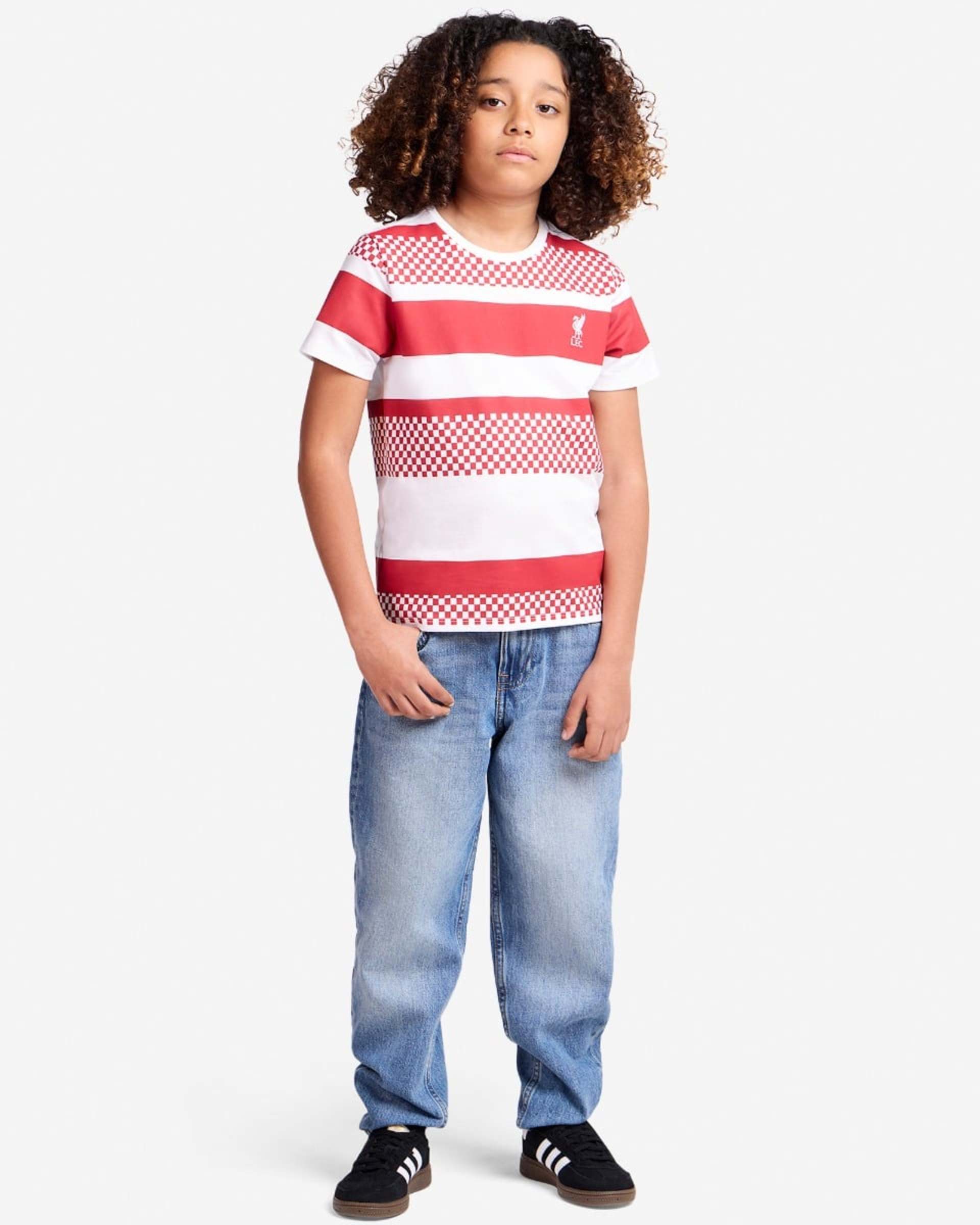 LFC Spædbørn Stripe Tee Hvid - Image 3