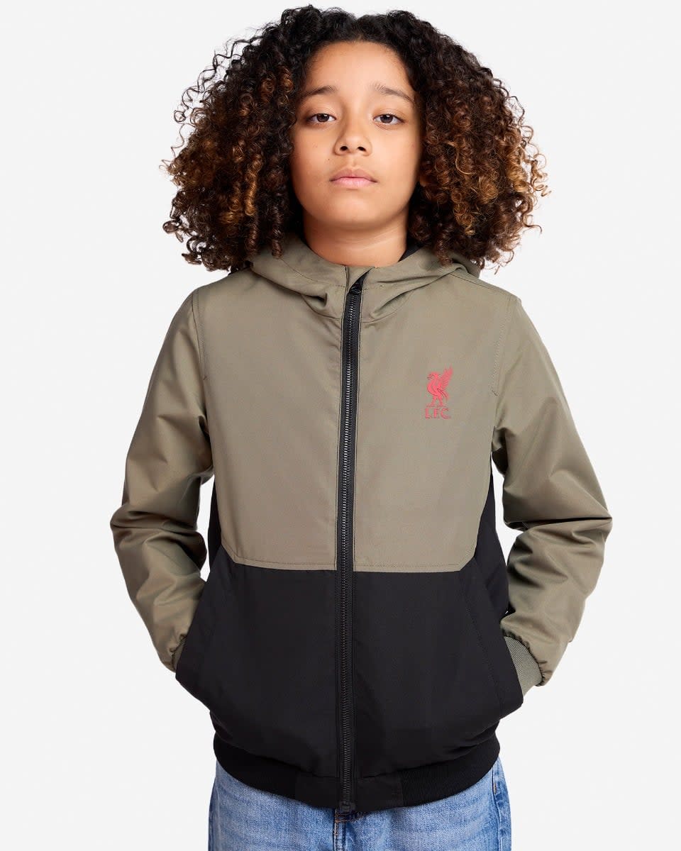 LFC Infants Colour Block Windcheater Khaki - Image 1