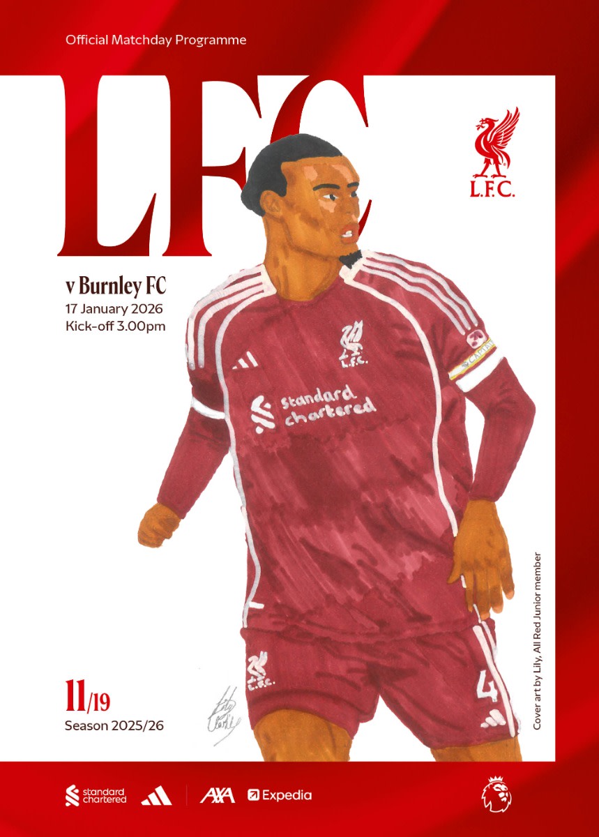 Matchday Programme - LFC vs Burnley - Premier League - 17/01/2026 - Image 1