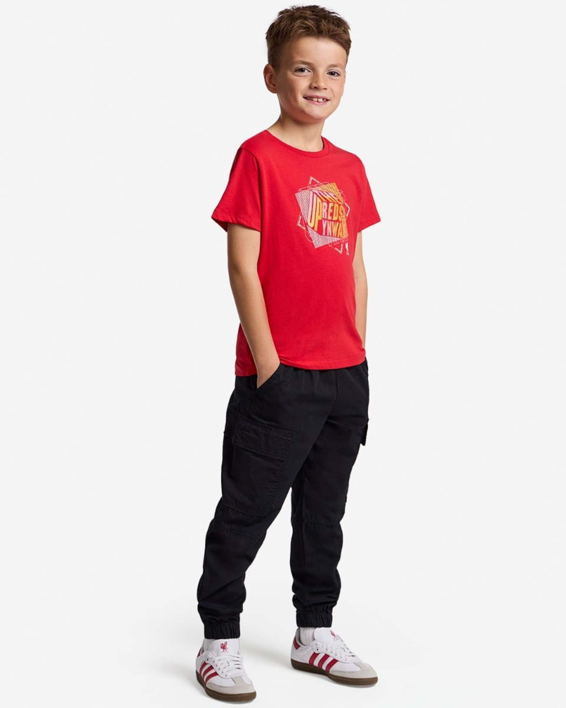 เสื้อยืด LFC Infants Up The Reds สีแดง - Image 4