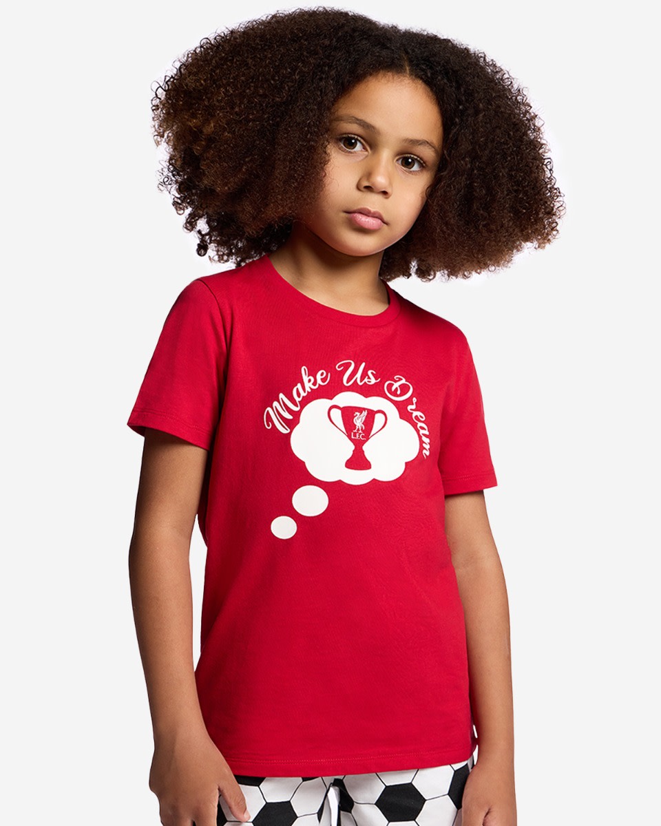 LFC Juniors Shorts Pyjamas Set Red - Image 3