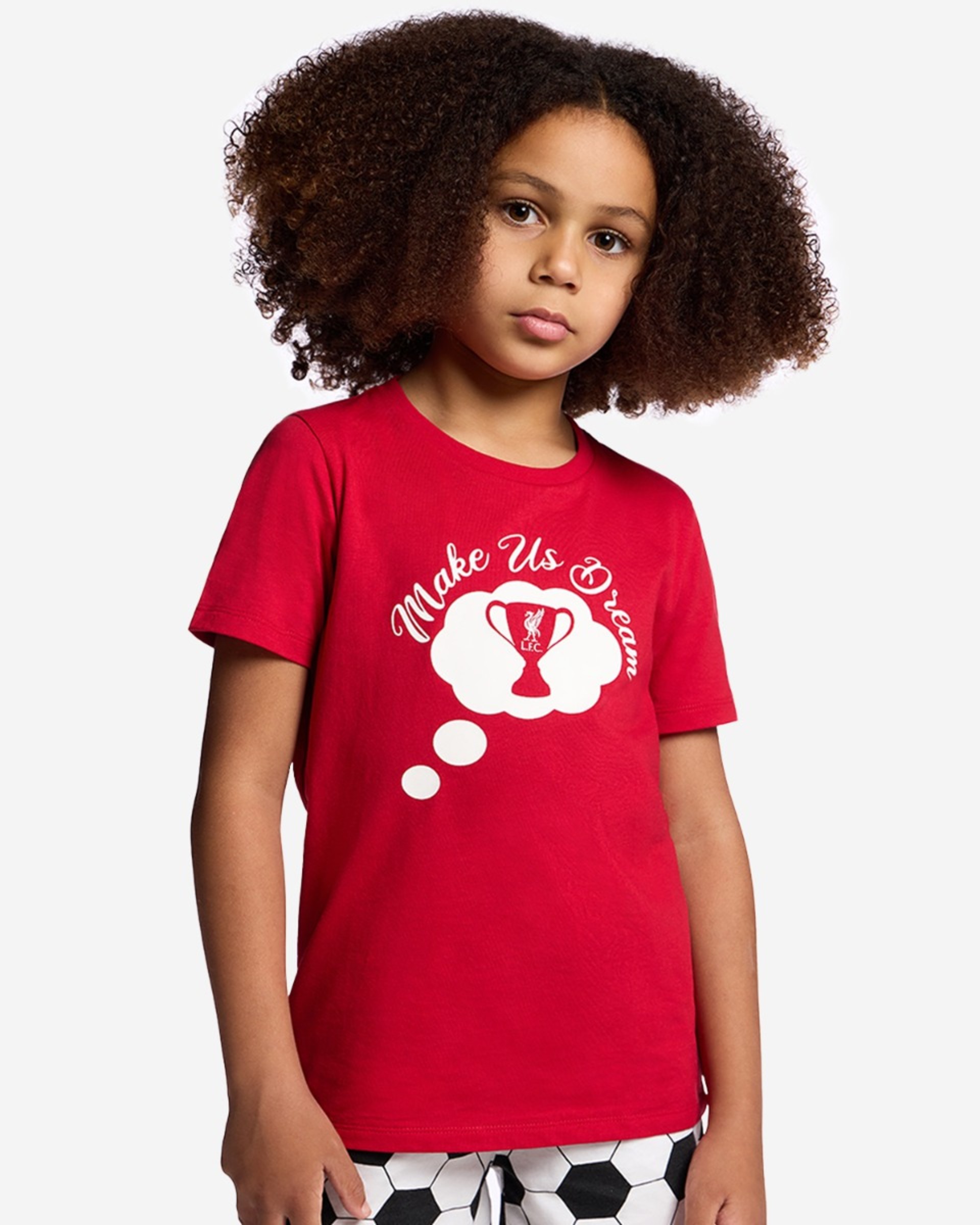 Ensemble de pyjamas courts LFC pour juniors, rouge - Image 3