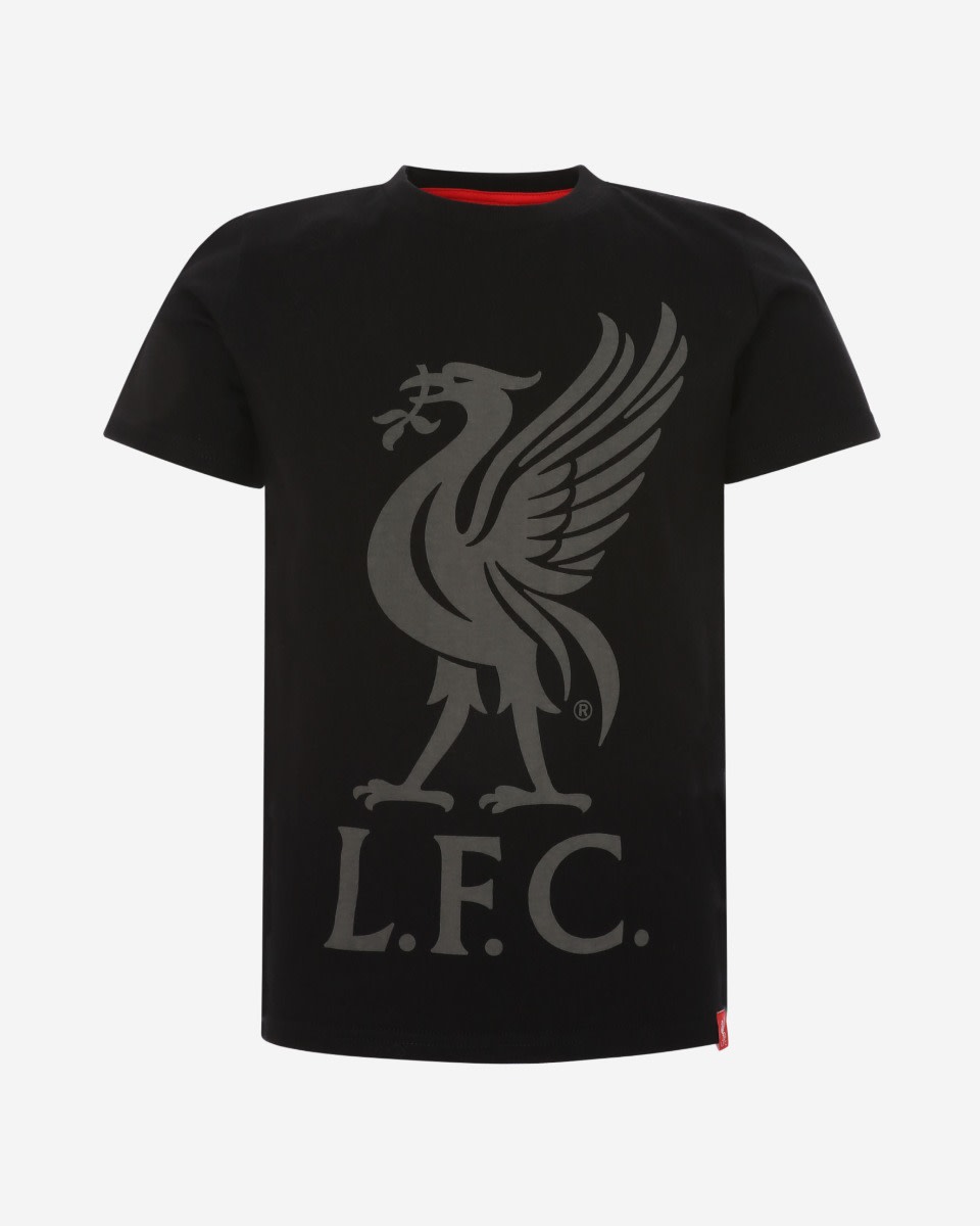 เสื้อยืด LFC จูเนียร์สีดำ ลิเวอร์เบิร์ด - Image 1