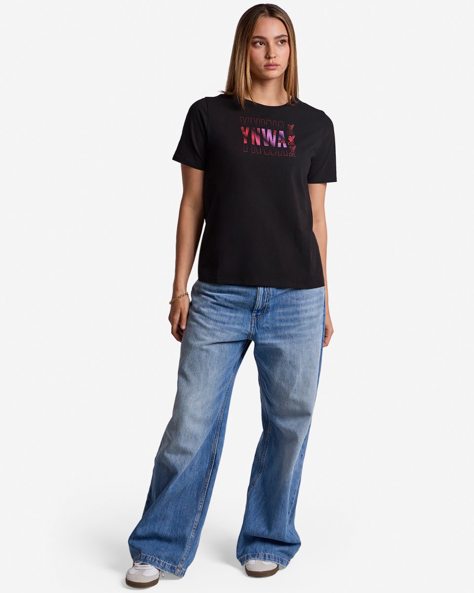 LFC Womens YNWA Gradient Tee Black - Image 3