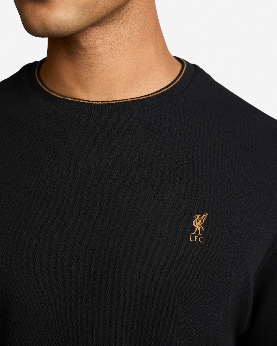 LFC Mens Knitted Tee Black - Image 2