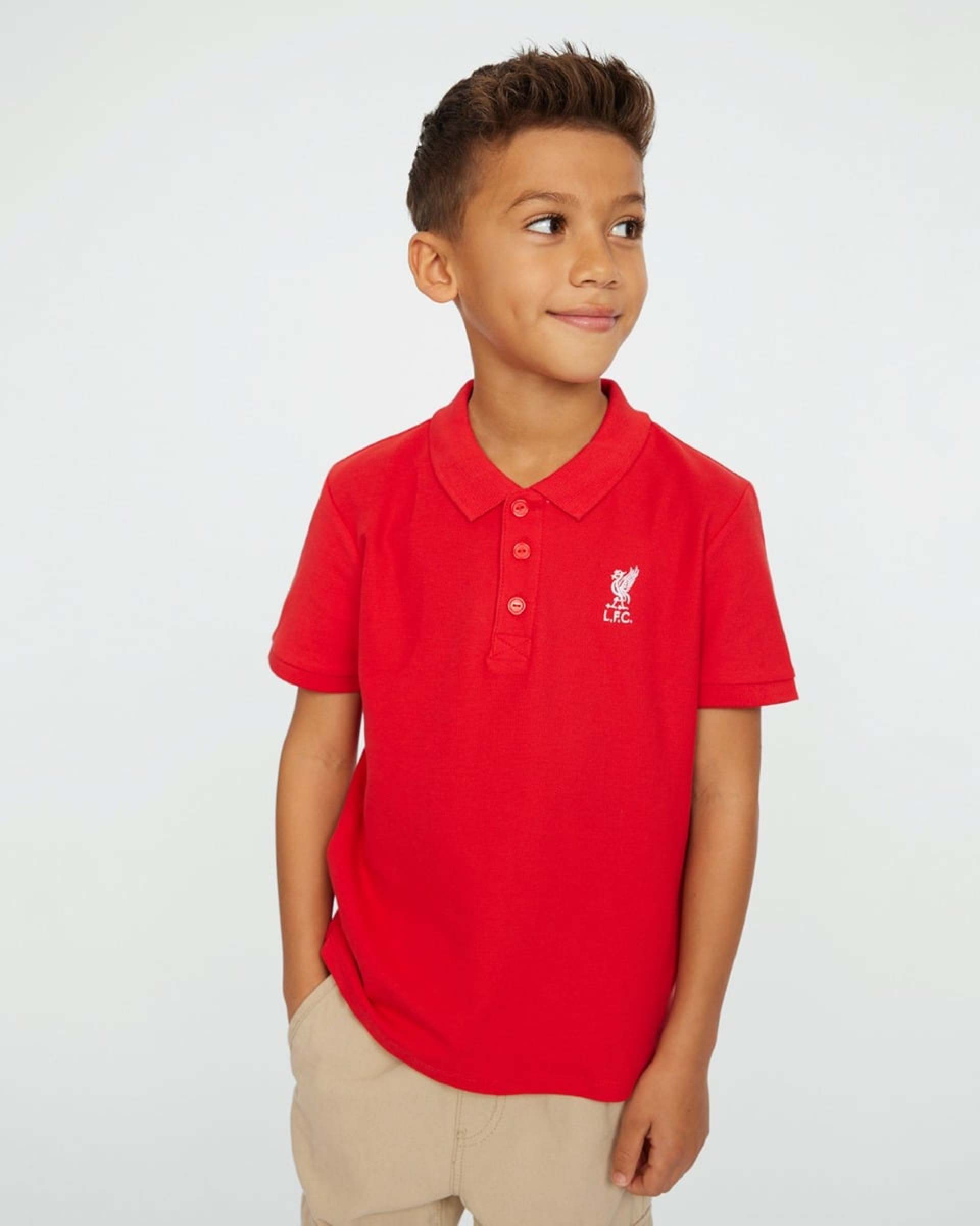 Polo rojo de manga corta para bebés LFC - Image 1