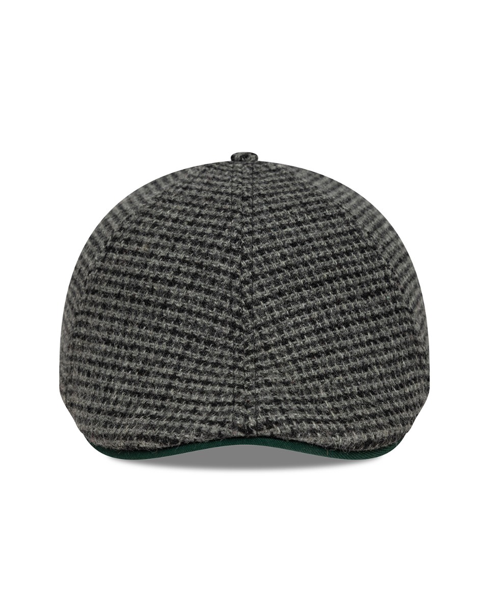 LFC New Era DUCKBIL Tweed Cap Grey & Black - Image 3