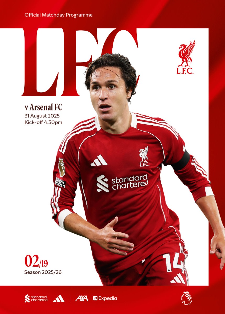 Matchday Programme - LFC Vs Arsenal - 31/08/2025 - Image 1