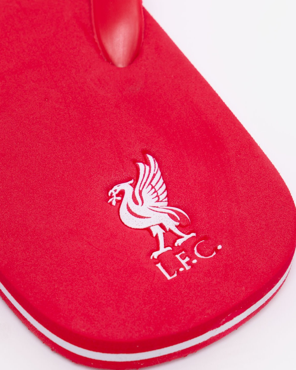 LFC Mens Flip Flops Red - Image 2