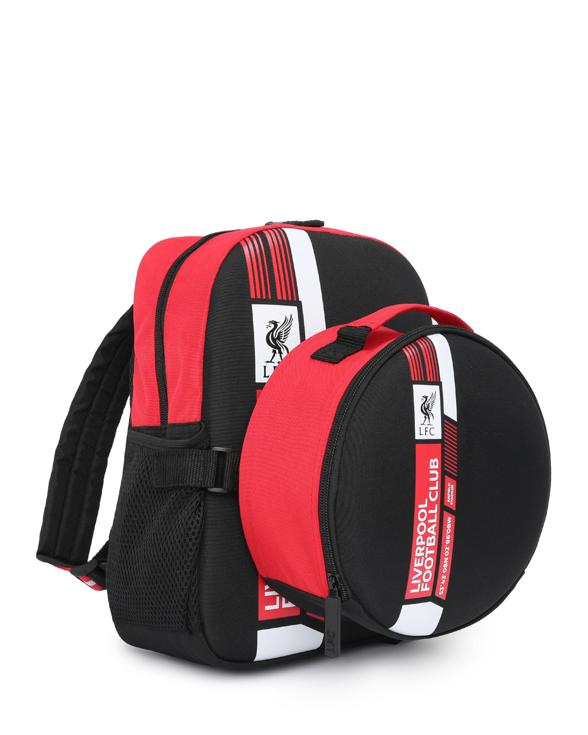 FOCO Liverpool FC Explorer Rugzak – Officieel Gelicenseerd – Rood, 39L, Met Meerdere Vakken – Ideaal Voor Werk, School En Reizen