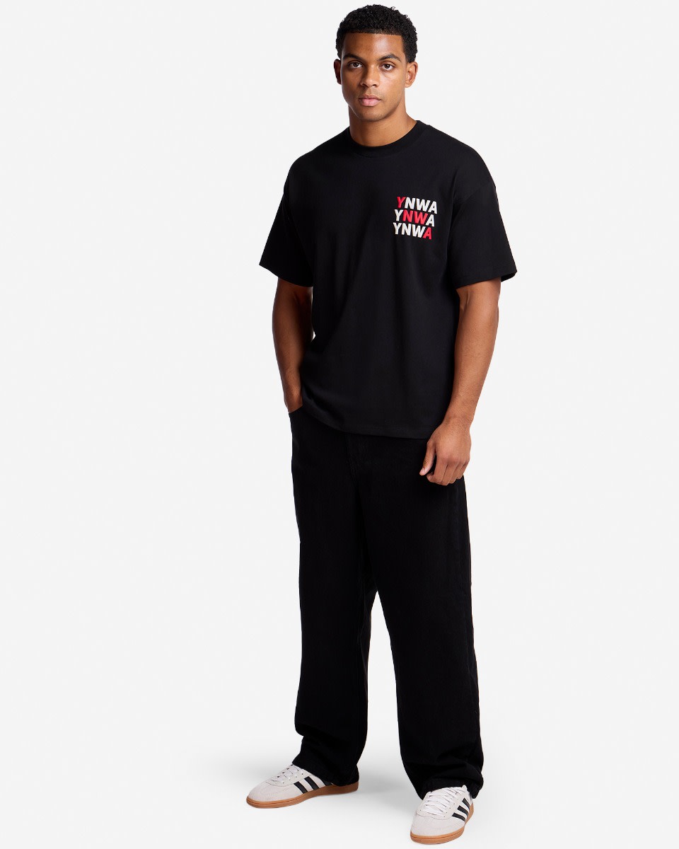 LFC Mens Oversized YNWA Tee Black - Image 3