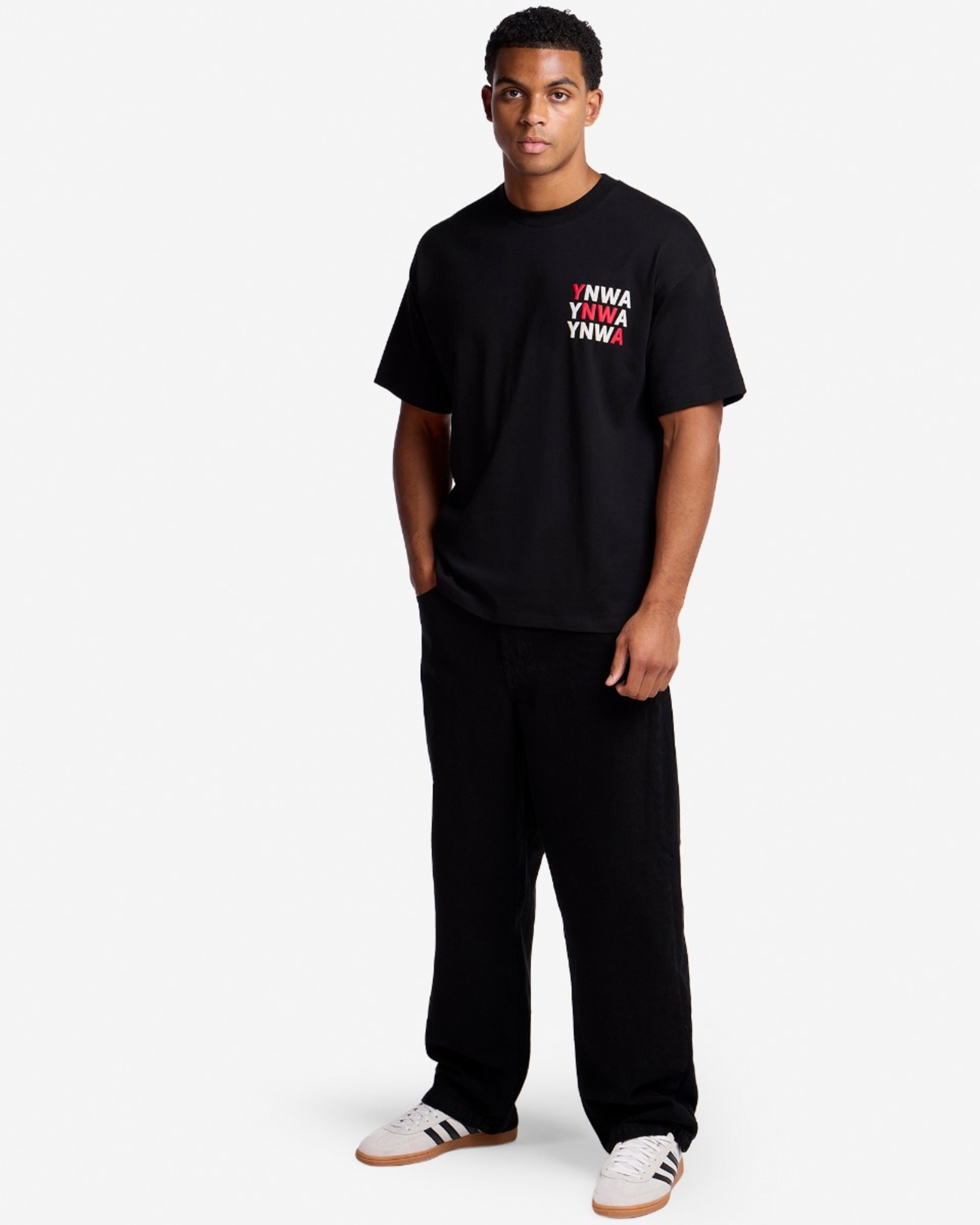 Camiseta YNWA extragrande LFC para hombre, negra - Image 3