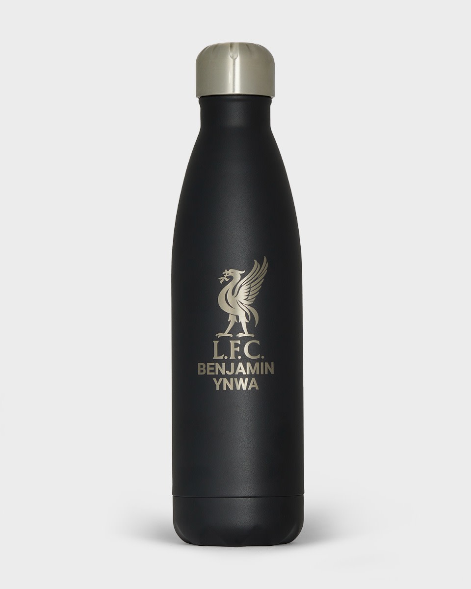LFC 리버버드 맞춤형 블랙 스테인리스 스틸 물병 - Image 1