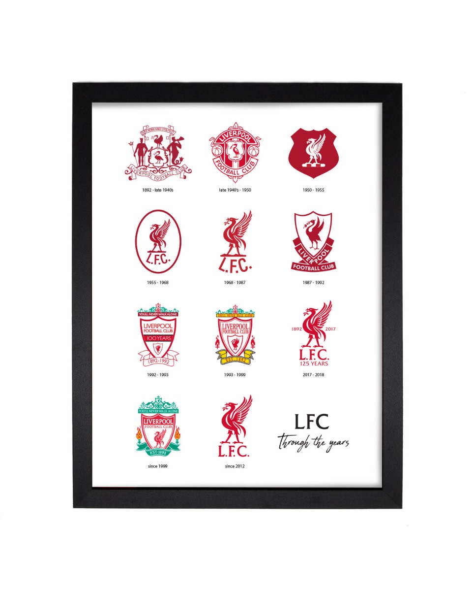 LFC Crest History Print - Image 1