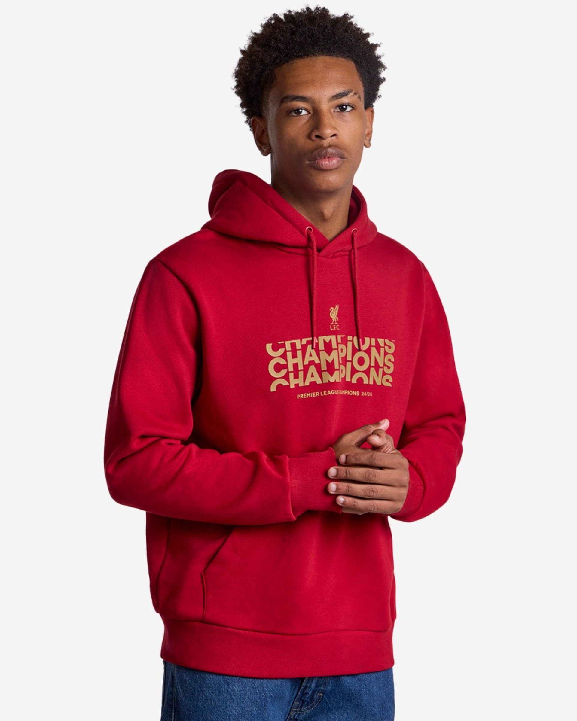 LFC Herre Champions Tekst-hættetrøje rød - Image 1
