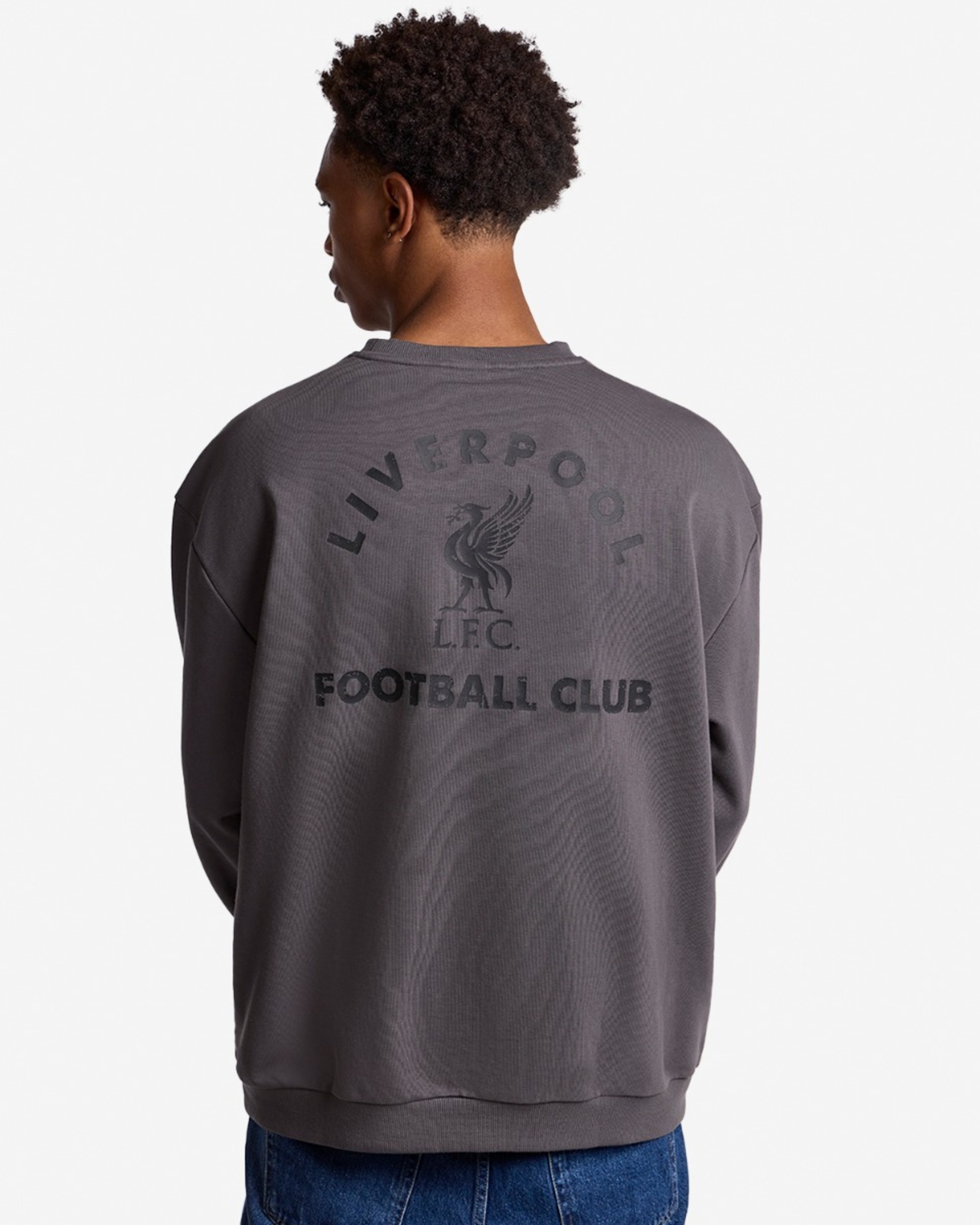 LFC Herren-Sweatshirt mit Used-Back, Oversize-Design, Grau - Image 1