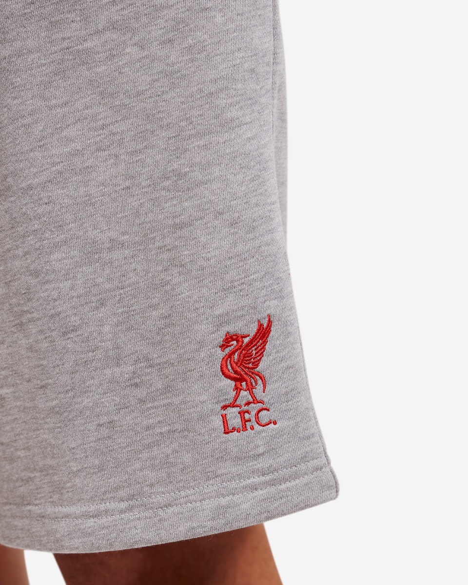 LFC Mens Sweat Shorts Grey Marl - Image 2