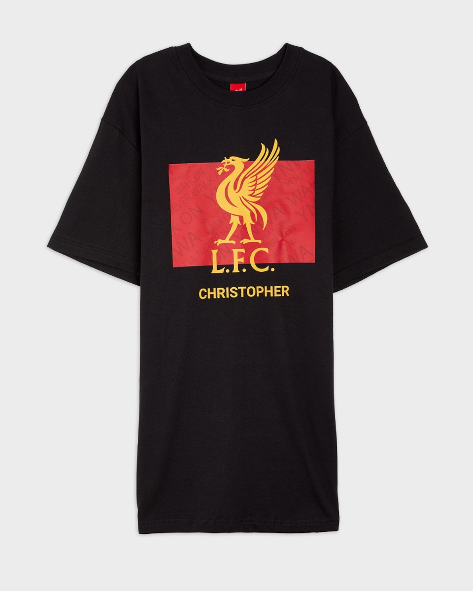 LFC Liverbird Personalisierbares schwarzes T-Shirt - Image 3