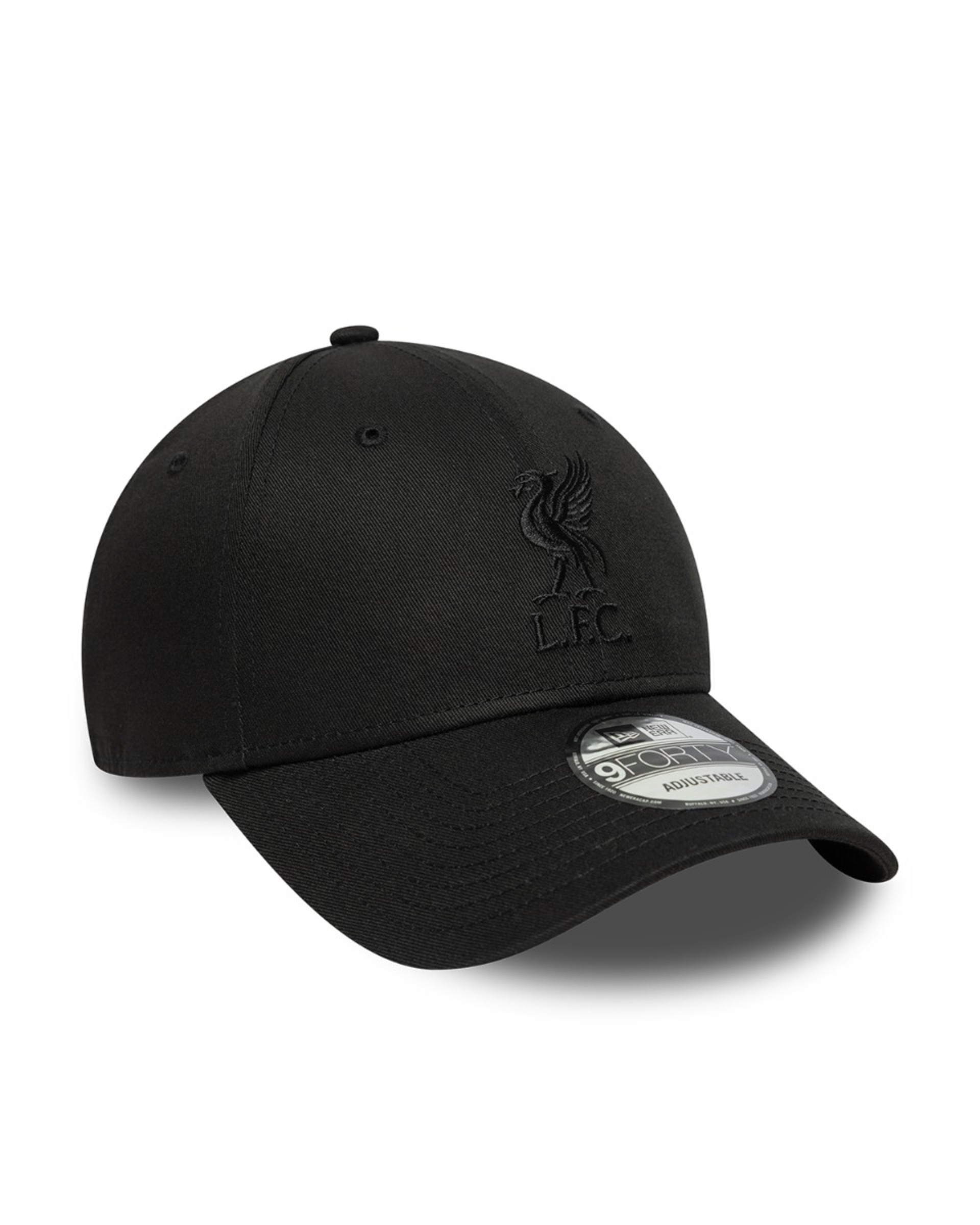 LFC New Era 9FORTY verstellbare Kappe, schwarz auf schwarz - Image 2