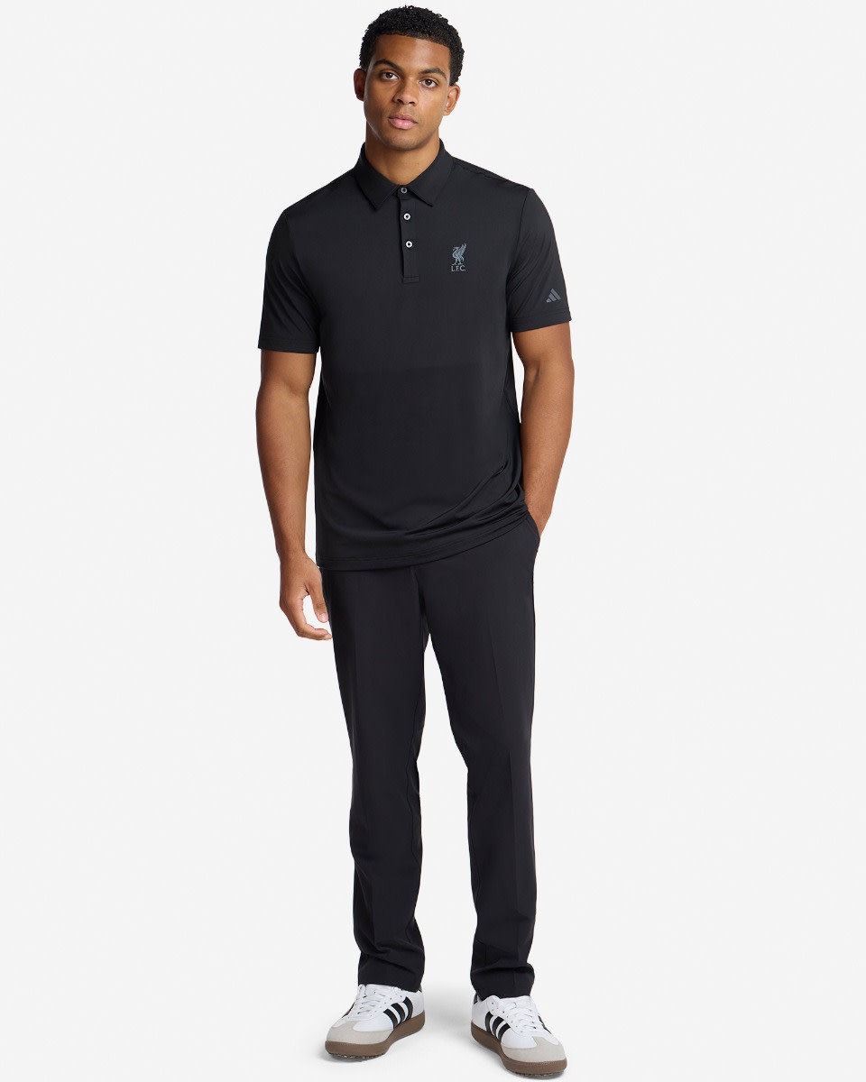 LFC adidas Adults Ultimate365 Solid Golf Polo Shirt Sort - Image 3