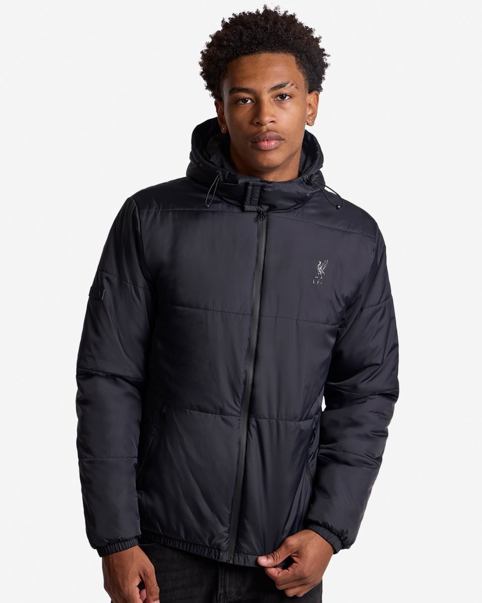 LFC Herre YNWA Puffa Jakke Sort - Image 1