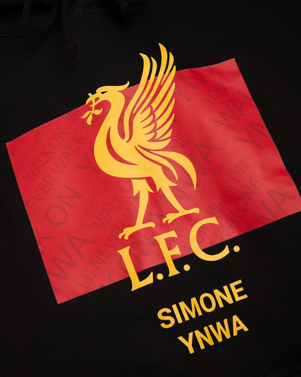 LFC Liverbird Personalised Black Hoody - Image 3
