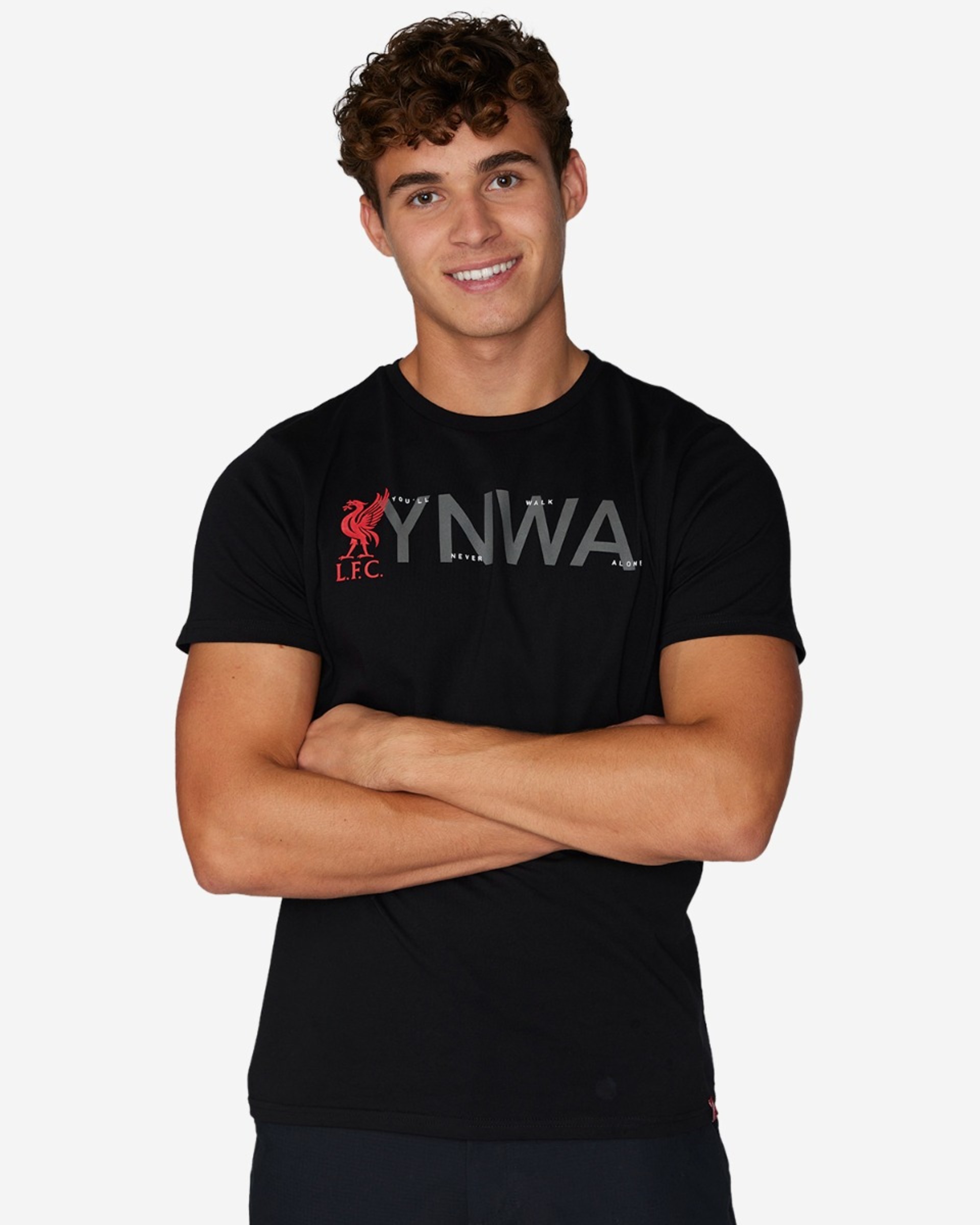 เสื้อยืดผู้ชาย YNWA รุ่น LFC สีดำ - Image 1
