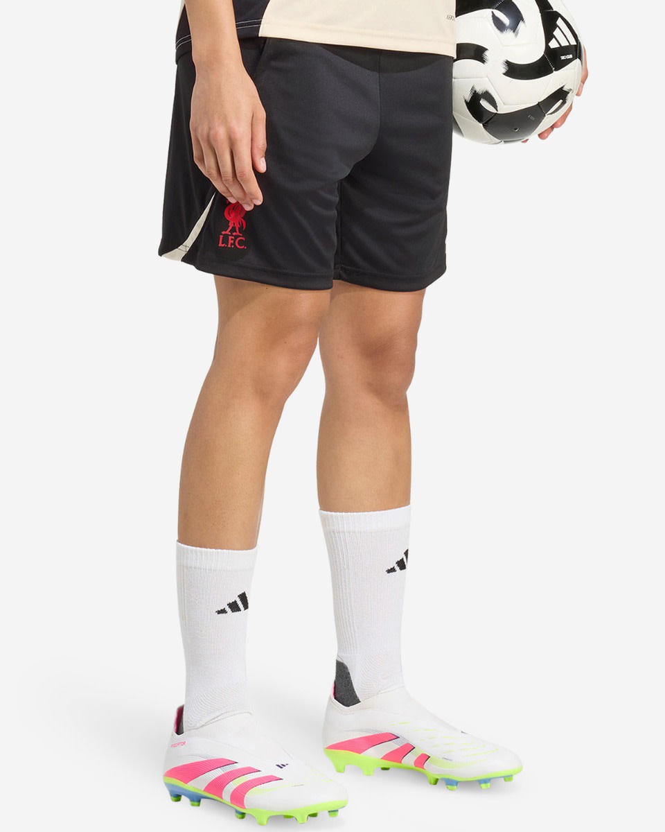 LFC adidas Womens 25/26 Domestic Training Shorts Black - Image 2