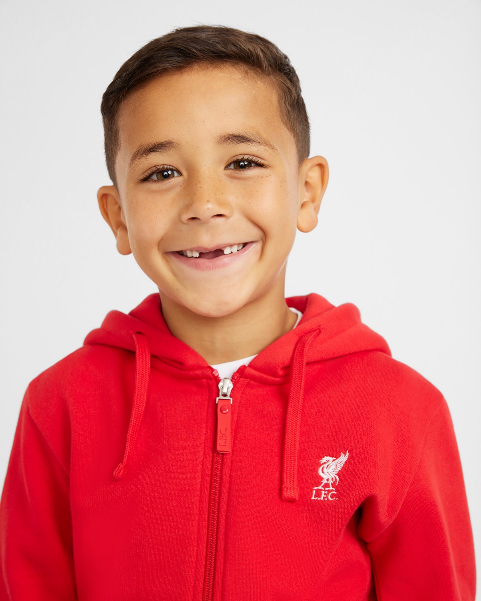 LFC Junior Röd Huvtröja med dragkedja - Image 2