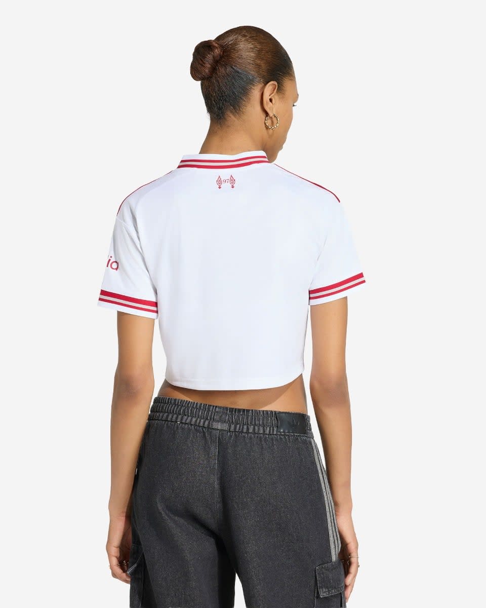 LFC adidas Womens 26/27 Cropped Away Jersey - Image 2