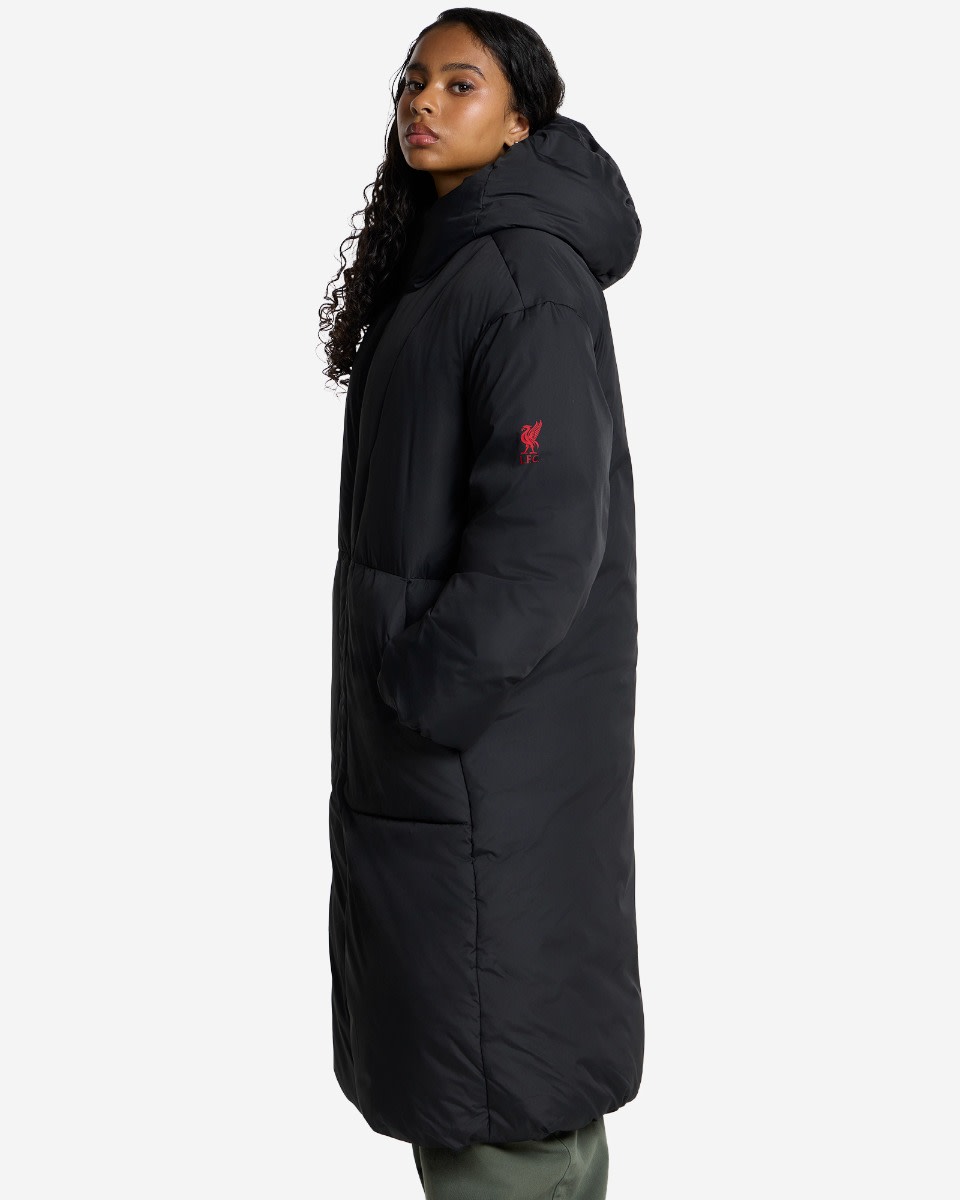 LFC Lange Puffa-Jacke für Damen, Schwarz - Image 4