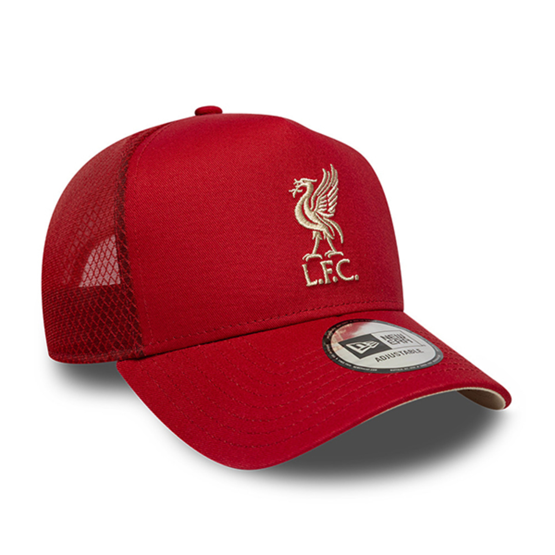 Gorra ajustable LFC New Era 9FORTY con marco en A, color rojo oscuro, para camionero - Image 4
