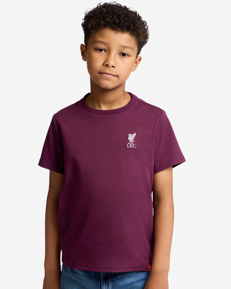 LFC Juniors Liverbird Emblem Tee Cherry - Image 1